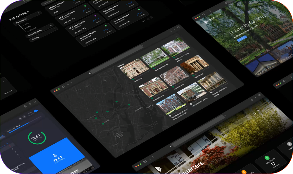 Split image showing light and dark mode features